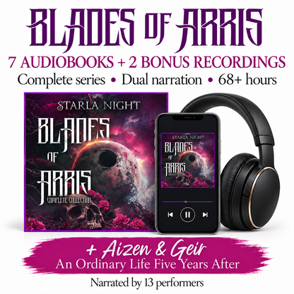 Blades of Arris complete collection in dual narration: seven audiobooks, two bonus recordings and over 68 hours of listening